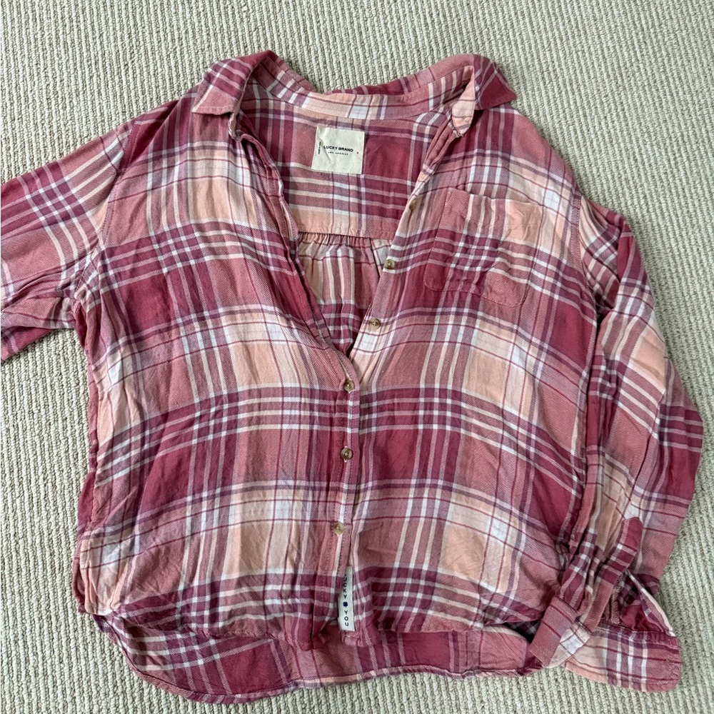 Lucky Brand Plaid Button-Up Flannel